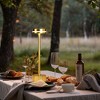 Onewish  Portable LED Table Lamp Gold, 2-pack - 4 of 4
