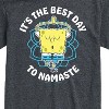 Men's - SpongeBob SquarePants - The Best Day To Namaste Short Sleeve Graphic T-Shirt - 2 of 4