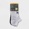 Women's Cushioned 6+1 Bonus Pack Low Cut Athletic Socks - All In Motion™ Heather Gray/Black 4-10 - 2 of 3