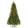 Costway 6FT/7FT/8FT Artificial Xmas Tree with 821/1188/1498 PVC Branch Tips 560/700/880 Warm White LED Lights - 2 of 4