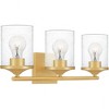 Quoizel Lighting Abner 3 - Light Vanity in  Aged Brass - 3 of 4