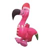 Celebrations Holiday Flamingo 5 ft. Inflatable - 2 of 3