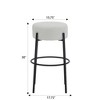 HOMLUX 30" Tall Upholstered Bar Stools Set of 2 Counter Height Dining Bar Chair - 3 of 4