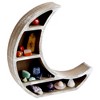 Farmlyn Creek Wooden Crescent Moon Shelf for Oils, Crystals, Healing Stones, 10 x 10.2 x 2 In - 4 of 4