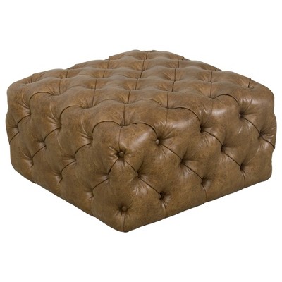 target faux leather ottoman