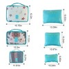 Racxily 9Pcs/Set Clothes Storage Bags Water-Resistant Travel Luggage Organizer Clothing Packing Cubes for Blouse Hosiery Stocking - 4 of 4