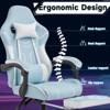 KWPZQEB Gaming Chair, Video Game Chair with Lumbar Support, Headrest and Footrest, Height Adjustable Ergonomic Computer Gaming Chair for Home Office - 3 of 4