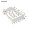 SeaCamel Full Size Wood Platform Bed with Headboard & Footboard: Sturdy Gray Frame for Kids' Rooms, Low-Profile Safety Design - 3 of 4
