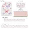 Sweet Jojo Designs Girl Crib Bedding + BreathableBaby Breathable Mesh Liner Baby Nursery Butterfly Blush Pink and Purple - 2 of 4