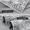 Machine Washable Rug Vintage Distressed Accent Rug Oriental Floral Floor Cover Carpet - image 4 of 4