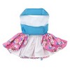 Doggie Design Pink and Blue Plumeria Floral Dog Dress - 2 of 4