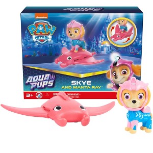 PAW Patrol, Aqua Pups Skye and Manta Ray Action Figures Set, Kids Toys for Ages 3 and up - 1 of 4