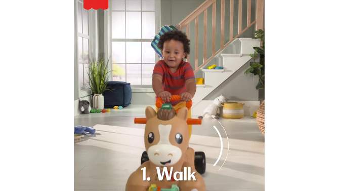 Fisher-Price Walk Bounce &#38; Ride Pony, 2 of 14, play video