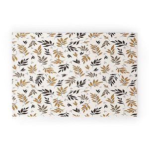 The Optimist Leaves of Change Pattern Small Looped Vinyl Welcome Mat - Society6 - 1 of 4