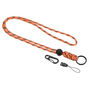 Unique Bargains  Necklace Keychain Cord Metal Clasp Hook Ring Strap for Keys Whistle ID Card Badge Holder - 1 of 4