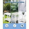 Outdoor Adirondack Side Table, 2-Tier Sturdy Patio End Table Weather Resistant, Outdoor Square Side Tables for Patio, Poolside, Porch, Backyard - 4 of 4