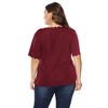 Coolmee Women Summer Plus Size Tops for Womens Short Sleeve Casual T Shirts Loose Fit Tunic Blouse - 3 of 4