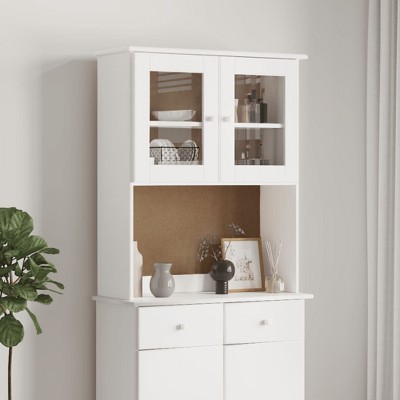 VidaXL Dresser Top ALTA White 30.3 in.x11.8 in.x36.2 in. Solid Wood Pine