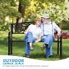 BestMassage Metal Garden Bench Outdoor Patio Furniture Park Bench - 4 of 4