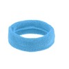 Unique Bargains Stretchy Cotton Blend Sweat Absorbing Sport Headband Wristband Sky Blue 3 pcs - 3 of 4