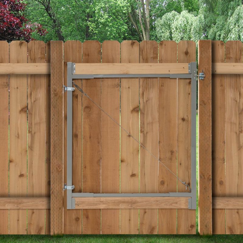 Adjust-A-Gate Steel Frame Anti Sag Gate Building Kit, 36 to 72 Inches Wide Opening Up To 6 Feet High Fence, 2 of 7