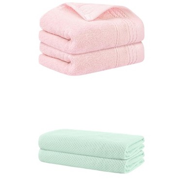 REGALWOVEN Bath Hands Towel Sets For Bathroom, Gym, SPA 2 Pack