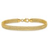 Black Bow Jewelry 6mm 14k Yellow Gold Polished Hollow S Link Chain Bracelet, 7.5 Inch - 3 of 4