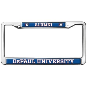DePaul University Alumni Logo Full Size Standard License Plate Metal Frame - 1 of 4