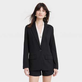 Turn Down Collar Slim Blazer Women Summer Single Button 7 Minutes of Sleeve  Suit Jacket Ladies Coats, Black, X-Small : : Clothing, Shoes &  Accessories