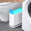 funest Bathroom Trash Cans, Garbage Can with Press Type Lid,3 Gallon Garbage Bin for Home,Office and Narrow Place - 3 of 4