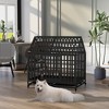 Dog Cage, Heavy-Duty Pet Crate With Roof And Window On Roof, Metal Pet Kennel Playpen With Lockable Wheels For Indoor Outdoor - 2 of 4