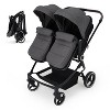 Garvee Side by Side Double Stroller for Twins, Lightweight Compact Foldable Baby Travel Stroller with High Landscape Seat - 2 of 4