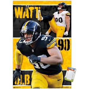 Trends International NFL Pittsburgh Steelers - T.J. Watt 24 Unframed Wall Poster Prints - 1 of 4