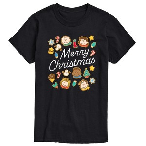 Men's - Peanuts - Merry Christmas Peanuts Cookies Short Sleeve Graphic T-Shirt - 1 of 4