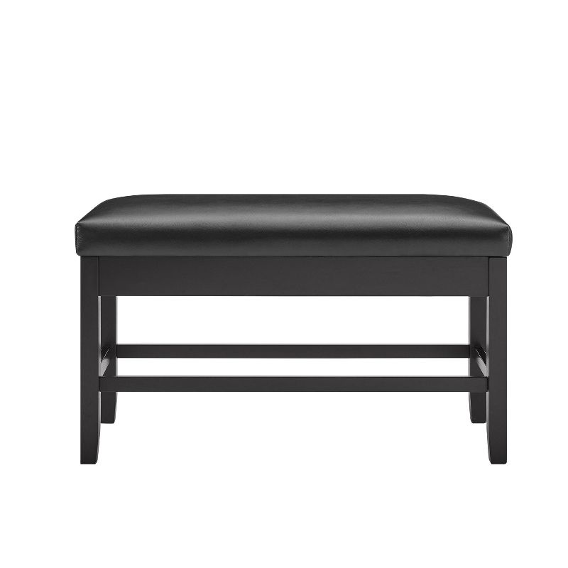 Carrara Counter Bench with Storage Black - Steve Silver Co., 4 of 8