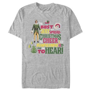 Men's Elf Christmas Cheer Loud Singing T-Shirt - 1 of 4