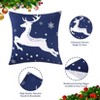 Christmas Decorations Velvet Pillow Covers 18x18 Inch Set of 4 Decorative Pillows Winter Holiday Decor Throw Cushion Covers for Sofa Couch - 3 of 4