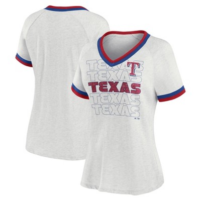 Mlb Texas Rangers Girls' Henley Team Jersey : Target