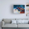 Trademark Fine Art - Marion Rose 'Wolves' Wood Slat Art - 2 of 4