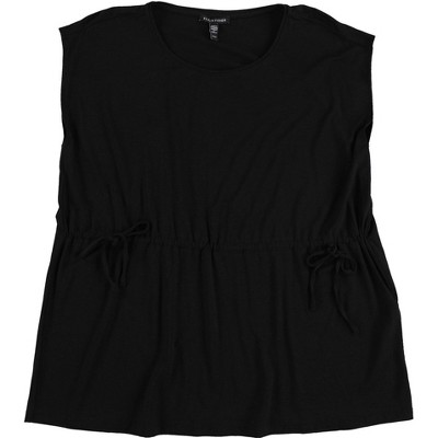 Eileen Fisher Womens Boxy Top Basic T-Shirt