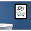 HomeRoots Hot Bath Black Framed Print Bathroom Wall Art - 2 of 3