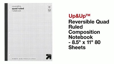 Reversible Quad Ruled Composition Notebook 8.5