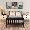 Streamdale Wood Platform Bed Twin Bed Frame Panel Bed Mattress Foundation Sleigh Bed Espresso - 3 of 4