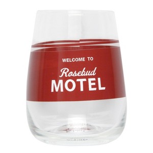 Schitt's Creek Merchandise Welcome To Rosebud Motel 16 Oz. Stemless Wine Glass - 1 of 4