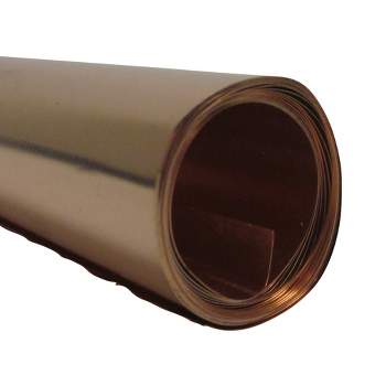 St Louis Crafts 36 Gauge Copper Metal Foil Roll, 12 Inches x 5 Feet