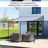 Resenkos Outdoor Garden Gazebo, Sunshade Gazebo Canopy,9' x 10' Outdoor Pergola with Canopy, Patio Sun Shade Shelter Grill Gazebo,Gray - 4 of 4