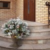 22in National Tree Company Snowy Bedford Pine Urn Filler with 50 Warm White Battery Operated LED Lights with Timer - 2 of 4