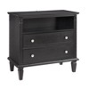Zeus & Ruta Open Space and 2 Drawers Dresser Nightstand with Charging Station, with USB Ports and Outlets, for Bedroom - 2 of 4