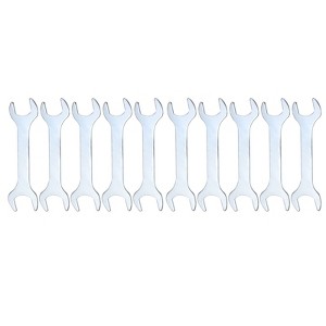 Unique Bargains Automotive Repair Furniture Assembly Galvanized Open-End Thin Wrenches - 1 of 4