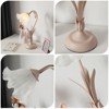 YIYIBYUS Flower Shaped Task and Reading Desk Lamp with Glass Lampshade - 3 of 4